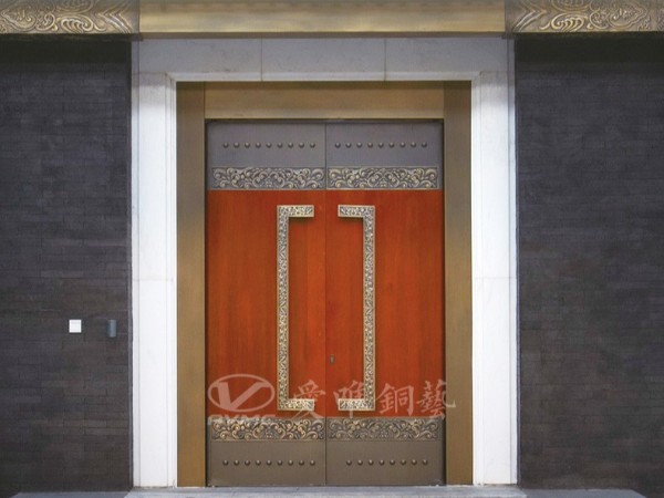 別墅銅門(mén)廠(chǎng)家愛(ài)唯銅藝——新中式別墅銅門(mén)